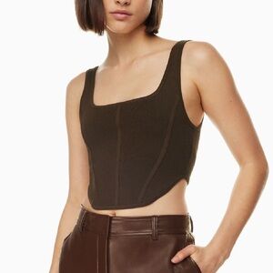 Aritzia Babaton Sculpt Knit Bustier Tank